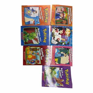 Pokemon 7 Chapter Paperback Book Lot Scholastic Teacher Homeschool Pikachu Class
